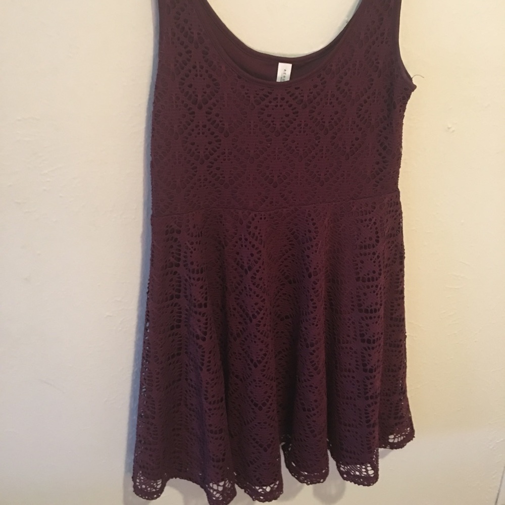 Maroon Aero Dress